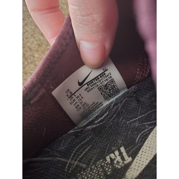 Womens Nike Free training maroon marble shoes 7.5 - Picture 4 of 7